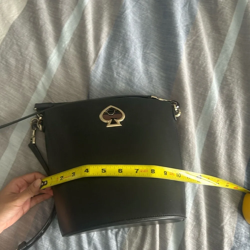 kate spade Black and Pink Trim Bucket Shoulder Bag - Picture 9 of 17